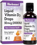 Bluebonnet Liquid Vitamin D3 Drops 2000 Iu Natural Citrus Flavor 1 Fl Oz