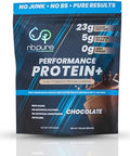 Nbpure Performance Protein+: Natural Protein Blend 23G Whey Isolate & Concentrate + Milk Protein Isolate" Clean Healthy Protein Powder " Nothing Artificial Chocolate