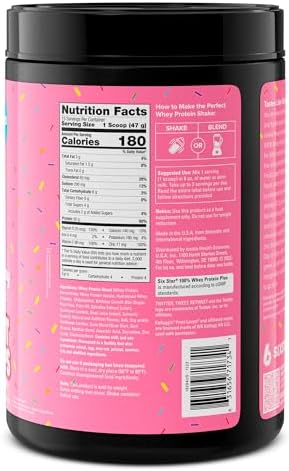 Six Star Whey Protein Powder Plus Muscle Building & Recovery Plus Immune Support Muscle Builder For Men & Women Kelloggâ€™S Froot Loops Birthday Cake Flavor 1.5Lb