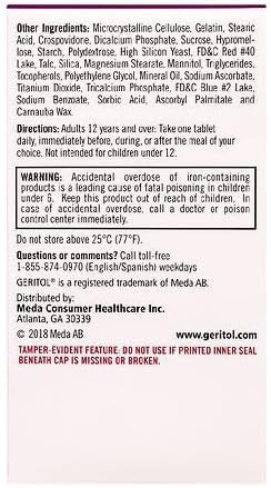 Geritol Multivitamin Nutritional Support 100 Tablets