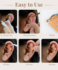Goclimber Ear Seeds Acupuncture Kit Auricular Sticker Kit With Ears Seed Acupressure Ear Chart Acupuncture Pen Tweezers 1080Pcs