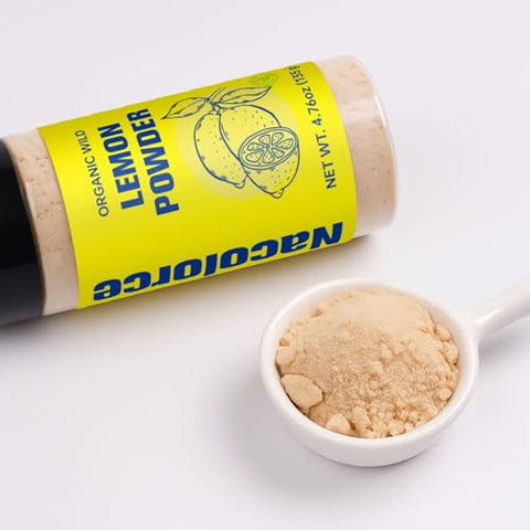 Nacolorce 100% Organic Freeze-Dried Lemon Powder, 4.76 Oz