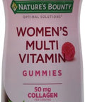 Nature'S Bounty Optimal Solutions Women'S Multivitamin Immune And Cellular Energy Support Bone Health Raspberry Flavor 80 Gummies 40 Total Servings (Pack Of 3)