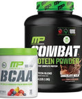 Muscle Pharm Combat 4Lb Chocolate Protein And Musclepharm Fruit Punch Bcaa'S