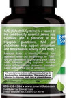 Emerald Labs Nac 600Mg - N-Acetyl-L-Cysteine - Vegan Amino Acid Supplement That Supports Detoxification - 60 Vegetable Capsules (60-Day Supply)