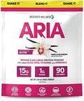 Designer Wellness Aria Women'S Wellness Low Calorie Vanilla Protein Powder With Biotin Vitamin C And Organic Aloe Vanilla Blossom 1.85 Pound