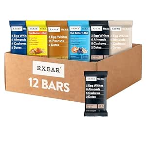 RXBAR Protein Bars, Snack Bars, Variety Pack (12 Count)