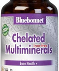 Bluebonnet Nutrition High Potency Chelated Multiminerals (Iron) Albion Chelated Minerals Soy Gluten Nongmo Kosher Dairy 120 Caplets 40 Servings
