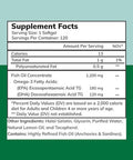 Zaytun Halal Fish Oil 1200Mg Omega-3 Premium Epa/Dha One Per Day Daily Wellness Support 4 Months Supply Lemon Flavor Keto Friendly Gluten Free