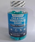 Healtionist 2 Pack 8000Mg Creatine Hmb Monohydrate Gummies For Men & Women L-Taurine & Vitamin B6 12 180 Blueberry Flavor Counts Supplement Gummies (60-Day Supply)