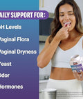 Force Factor Vaginal Health Probiotic Supplement For Women With Ksm66 Ashwagandha & 5B Cfus For Ph Balance Vaginal Flora & Hormone Balance Support Women'S Wellness Tropical Punch 60 Soft Chews