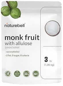 XPRS Nutra Monk Fruit Extract Powder - 1.3 Ounces of Premium 25% Mogroside Monk Fruit Sweetener Sugar Substitute