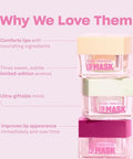 Babe Original Lip Mask Minis Trio Set Of 3 Overnight Lip Mask For Dry Lips | Frosted Vanilla Sweet Mint & Sugar Plum Scented | Vitamin E Roship Oil & Hyaluronic Acid For Smoother Moisturized Lips