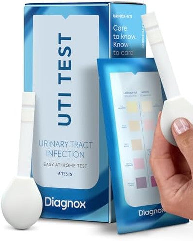 Diagnox Health Diagnox Uti Test Strips " Fdaotc Cleared At Home Uti Test For Women " Clear & Accurate Results Large Pads Hygienic Handle Urinary Tract Infection Test " 3 Count
