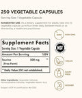Solgar Taurine 500 Mg 250 Vegetable Capsules - Antioxidant - Brain Health - Amino Acid - Vegan Gluten Free Dairy Free Kosher 250 Servings