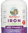 Maryruth's Iron Gummies For 14+ With Vitamin C For Absorption 60 Count