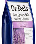 Dr. Teal'S Pure Epsom Salt Recovery Soaking Solution Set (2 Pack3Lbs Ea.) - Soothe & Sleep LavenderPre & Post Workout With Magnesium Sulfate & Menthol