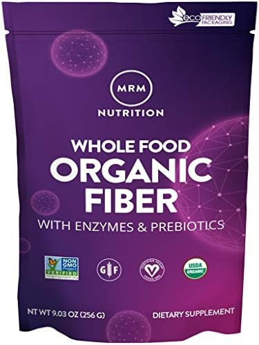 Mrm Nutrition Whole Food Organic Fiber With Enzymes + Prebiotics Insoluble + Soluble Fibers Digestive Health + Regularity 6G Fiber Per Serving 32 Servings