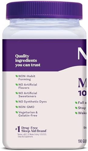 Natrol Melatonin Gummies Sleep Support 190 StrawberryFlavored Adult Melatonin Gummies 10 Mg Sleep Aids For Adults