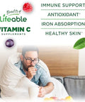 Lifeable Vitamin C Great Tasting Natural Flavor Gummy Supplement Vegetarian Gmo Chewable Vitamins For Immune Support 90 Gummies (1050 Mg)