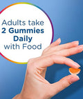 Centrum Multigummies Multi+ Dual Action Mental Focus Adult Multivitamin With Caffeine From Green Tea, Supports Mental Focus, Attention And Alertness, Lemon/Orange Flavors - 90 Count