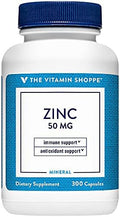 The Vitamin Shoppe Zinc 50Mg Per Serving (300 Capsules)