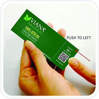 VIANA STEVIA - Guaranteed 100% Pure Granular Stevia Extract Rebaudioside-A (Reb-A) 97%, NO FILLERS, Pocket Size Pack, Diet Weight Loss Aid - Pack of 2