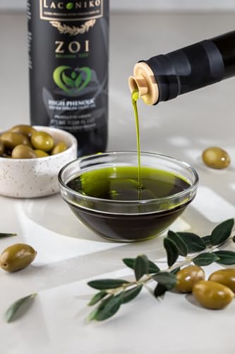 Laconiko ZOI Ultra High Phenolic Extra Virgin Olive Oil | NEW September 2025 Harvest! | 1397 MG/KG Polyphenols | Rich in OLEOCANTHAL 1000 MG/KG | LIMITED QUANTITY | 2024 GOLD MEDAL NYIOOC | 12.68 OZ (375ML)