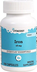 Vitacost Iron 18 mg 100 Capsules
