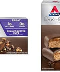 Atkins Endulge Peanut Butter Cups Dessert Favorite Low Carb 0G Sugar 20 Count & Endulge Chocolate Caramel Mousse Bar Dessert Favorite 1G Sugar High In Fiber 5 Count