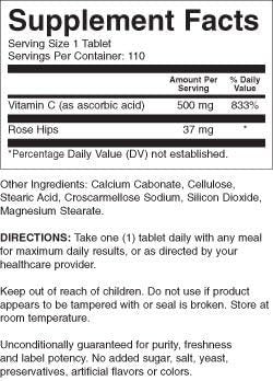 21St Century Vitamin C 500 Mg Chewable Tablets Orange 110 Count