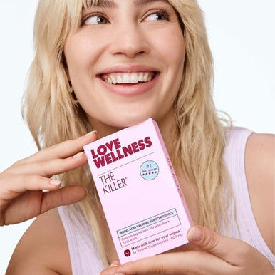 Love Wellness 600mg Boric Acid Vaginal Suppositories For internal use Fragrance free paraben free Individually wrapped for freshness Capsule shaped design Women s wellness