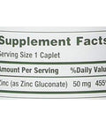 NatureS Bounty Zinc 50 Mg Caplets 100 Ea Pack Of 6