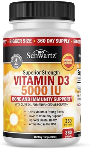Bioschwartz Elderberry Gummies With Zinc And Vitamin C For Adults Immune Support (1 Month Supply) Plus High Strength Vitamin D3 5000 Iu 125 Mcg (1 Year Supply)
