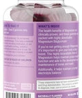 SUKU Vitamins Mega Strength Magnesium 177 mg of Magnesium Bisglycinate Gummies for Muscle Function Easy to Chew Non GMO Gluten Sugar Free Grape BlackBerry Flavored Gummy Vitamins (50 Count)