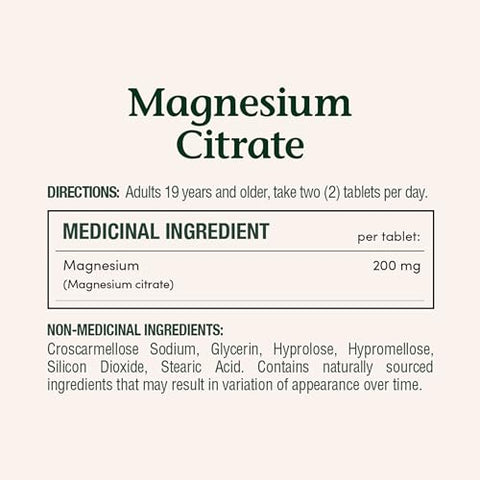 Nature'S Bounty Magnesium Citrate 200 Mg 75 Tablets