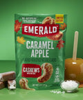 Emerald Salted Caramel Apple Cashews (1-Pack) | 5oz Resealable Bag | Kosher Dairy Certified, Non-GMO, Contains No Artificial Preservatives, Flavors or Synthetic Colors