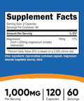 Nutricost Magnesium Orotate Capsules 1000Mg 120 Caps 60 Servings 500Mg Per Capsule Nongmo Gluten