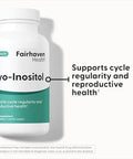 Fairhaven Health Myoinositol Supplement For Women And Men Vitamin B8 2000Mg Vegan Inositol Powder Capsules Gluten Dairy And Soy 120 Inositol Capsules