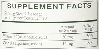 Rx Vitamins Zinc Lozenges, 90 Lozenges