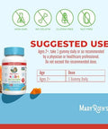 Maryruth Organics Multivitamin (Strawberry) And Magnesium Calm Gummies (Hibiscus) For Kids Clean Label Project Verifieda' Vitamins For Overall Wellness And Sleep Vegan NonGmo Gluten