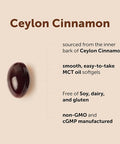 Micro Ingredients Ceylon Cinnamon 300 Softgels Cinnamon Supplements With Mct Oil Non-Gmo Gluten Free