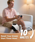 Msfoot 4 Kneading Cushions Knee Massager +1-Second Heat + Red Light Therapy | 3 Intensity Levels Adjustable Straps Up To 18.9In | Cordless Joint Pain Relief For Arthritis Athletes & Seniors