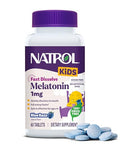 Natrol Kids Fast Dissolve Melatonin 1 Mg Dietary Supplement For Restful Sleep Sleep Tablets For Kids 60 Sugar-Free Blue-Razz-Flavored Melatonin Tablets 60 Day Supply