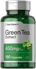 Horbaach Green Tea Extract Supplement 180 Capsules 450Mg
