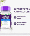 Vicks Zzzquil Pure Zzzs Magnesium Capsules L-Theanine And Magnesium Sleep Aid 4-In-1 Magnesium Citrate Bisglycinate Oxide And Carbonate Sleep Aids For Adults 90 Sleep Capsules