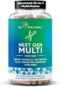 Eu Natural Next Gen Multi For Him Advanced Men'S Multivitamin Supplement 26-In-1 Multiblend For Beard & Hair Growth, Men'S Reproductive Health, Metabolism, Heart, Skin, Prostate Support, More 60 Veg Capsules