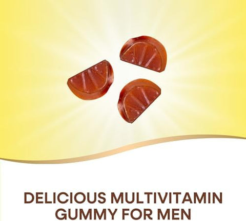 NatureS Way Alive MenS Premium Gummy Multivitamin Supplement Supports Healthy Heart Muscle Function Full BVitamin Complex Orange Grape Cherry Flavored 75 Gummies (Packaging May Vary)