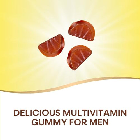Nature'S Way Alive Men'S Premium Gummy Multivitamin Supplement Supports Healthy Heart Muscle Function Full B-Vitamin Complex Orange Grape Cherry Flavored 75 Gummies (Packaging May Vary)