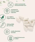 Micro Ingredients Nmn 200Mg Per Serving 120 Veggie Capsules 60 Servings Easily Absorbed Nicotinamide Mononucleotide Form Nad Precursor & Nr Supplement Alternative Non-Gmo Vegan